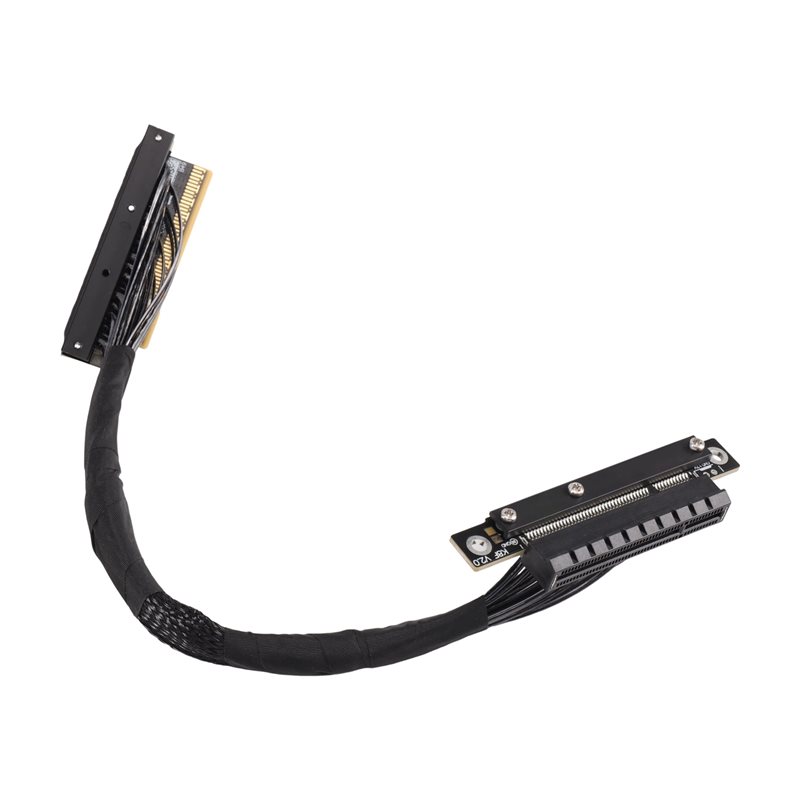 Pcie 5.0 Gpu Riser Cable - ABUO-Pcie 5.0 X8 Dual Reverse GPU
