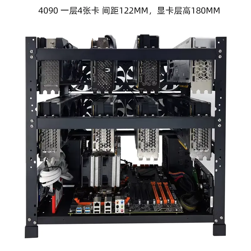 Stackable Open Air GPU Rack 6  - Gpu Mining Rig Frame 8 Gpu 评论和价格