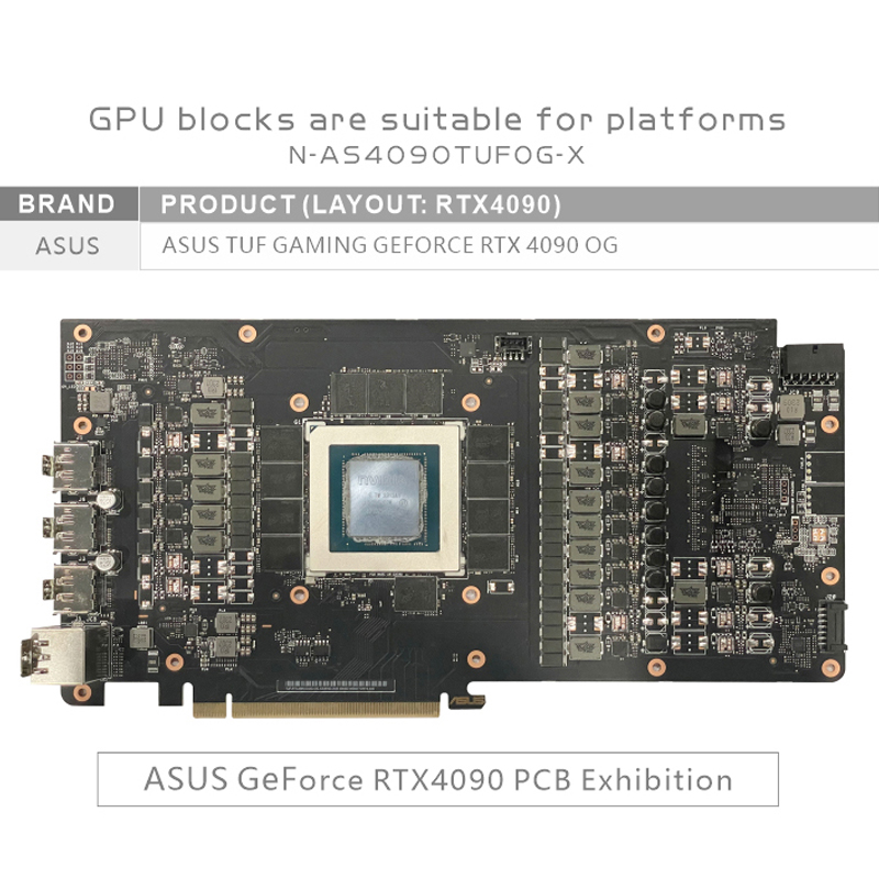 Bykski GPU Block Use for ASUS  - Rtx 4090 Water Block 评论和价格